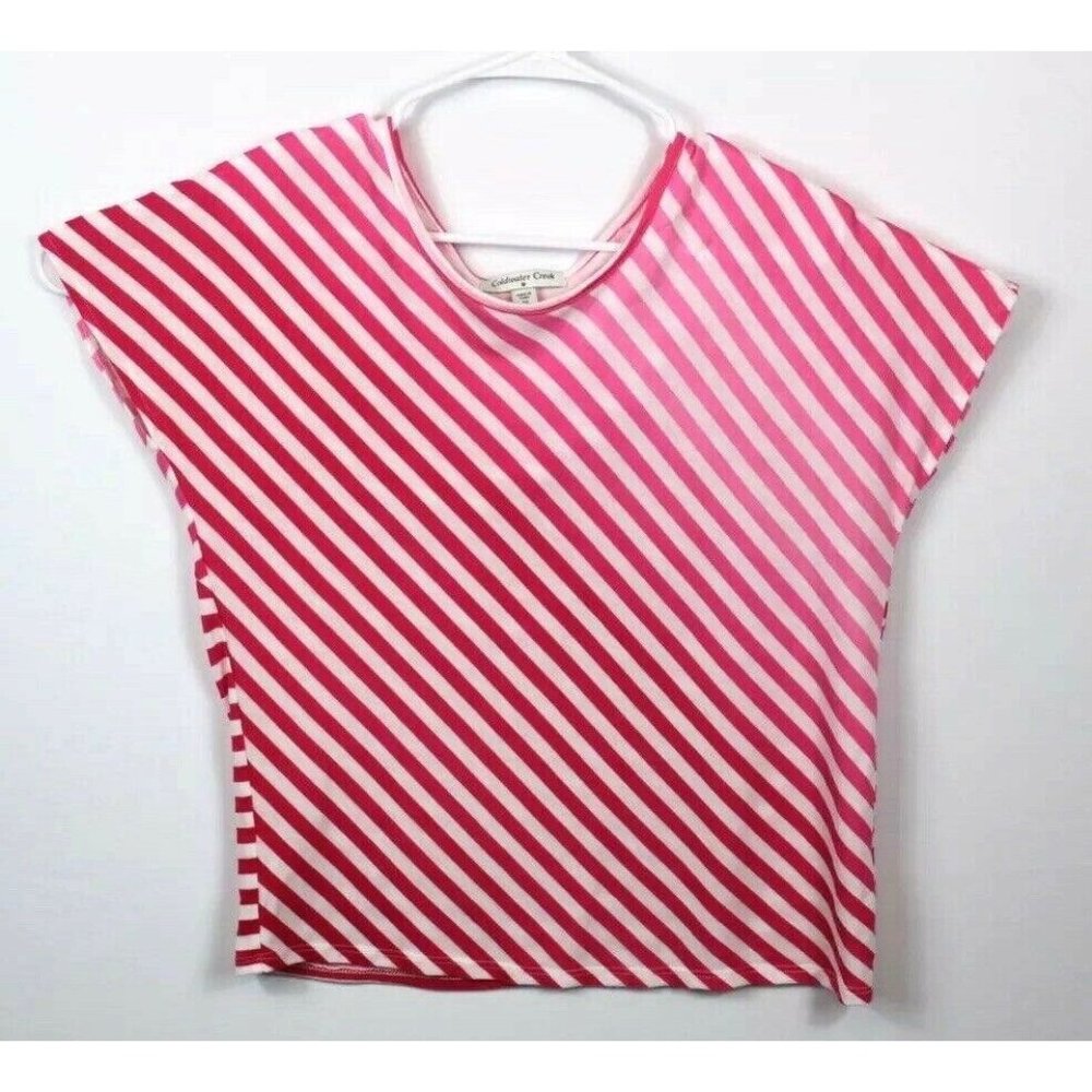 Coldwater Creek Women's Striped Pink Shirt Size XS